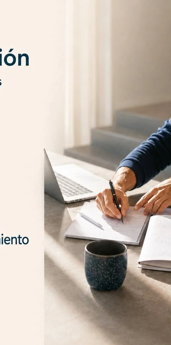 Persona trabajando durante una sesión de formación profesional